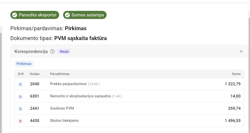 automatinis_korespondenciniu_saskaitu_priskirymas_dokskene