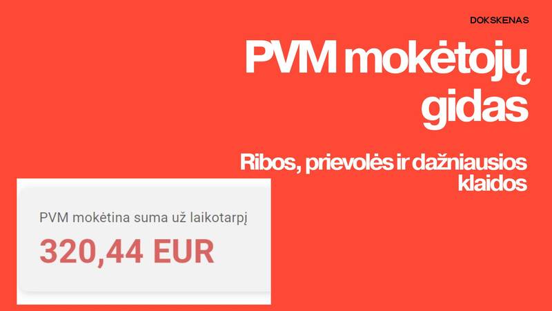 PVM mokėtojų gidas: ribos, prievolės ir dažniausios klaidos